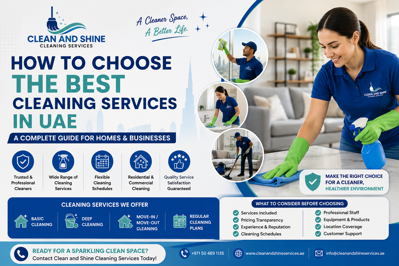 Best cleaning services in UAE for homes and businesses